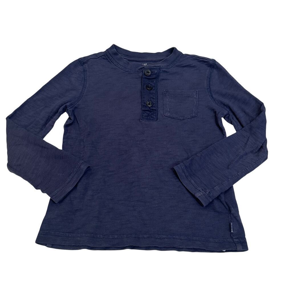 Gap Kids Blue Long Sleeve Shirt sz XS Boy's Long Sleeve Tee